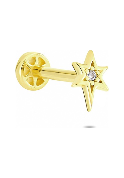 Glorria Altın Kutup Yıldızı Tragus Piercing Çok Renkli
