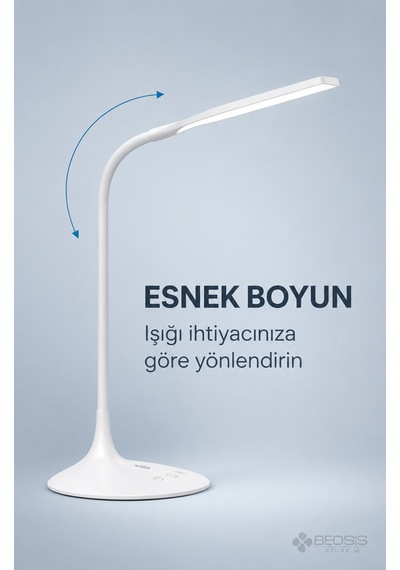Taotronics Tt-dl1004 Esnek 3 Renk Led Masa Lambası Beyaz