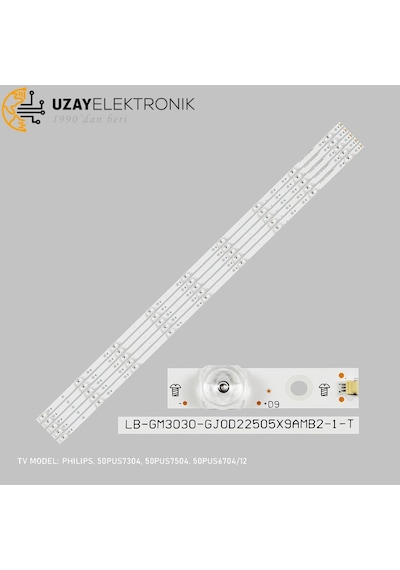 Philips Uyumlu 50PUS7304/12 LED BAR, 50PUS7504/12 LED BAR TAKIMI