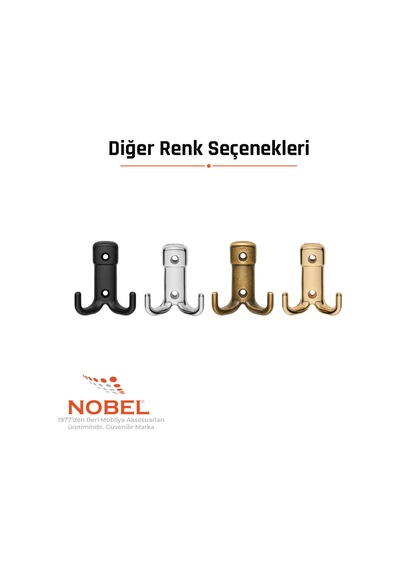Kare Askı, Metal Vestiyer Askısı, Matsiyah, Duvar Ve Dolap Askılığı 5'li Set Vidalı Matsi Yah