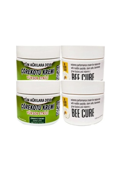 Süper Çörek Otu Mesaj Kremi 2 X 100 Ml - Bee Cure Krem 2 X 150 Ml