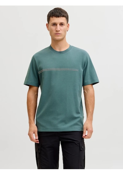 Jack & Jones Jack&jones Jcofusion Chest Brand Tee Ss Erkek T-shirt 12289936 Yeşil