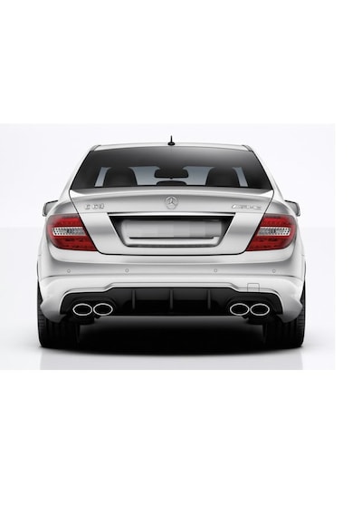 Mercedes C Serisi W204 2012-2014 Makyajlı Uyumlu Arka Difüzör Plastik