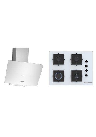 Bosch DWK64PJ20T - POP7C2P30O Beyaz İkili Ankastre Set