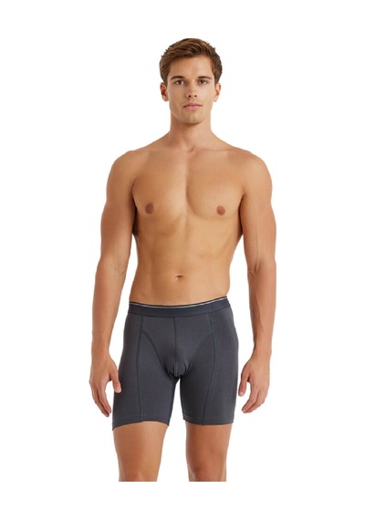 Blackspade 9216 Tender Cotton Erkek %92 Pamuk Uzun Retro Boxer Antrasit
