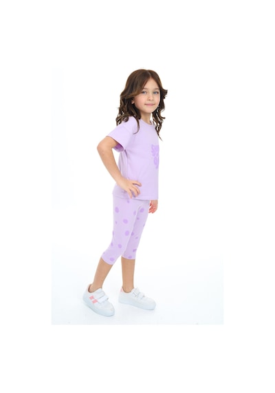 Toontoy Kids Toontoy Kız Çocuk Shıne On Baskılı Kaprili Takım Lila