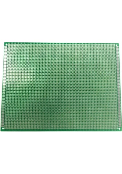 Koodmax 15x20cm Proto Pcb Tek Taraflı Delikli Pertinaks Prototip Deney Kartı Delikli Plaket Pertenak
