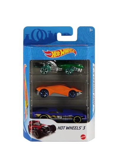 Hot Wheels 3'lü Araba Seti K5904 Şeffaf