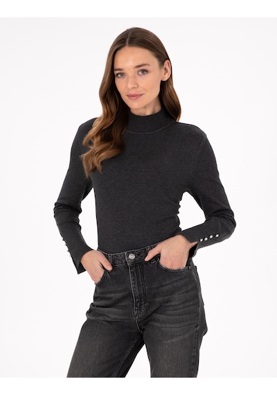 Pierre Cardin Kadın Antrasit Kazak /triko 50290578-vr006 Antrasit