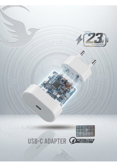 23w Typc-e Şarj Adaptörü Hızlı Şarj Aleti Başlığı Adaptör Yeni Nesil 23w Başlık