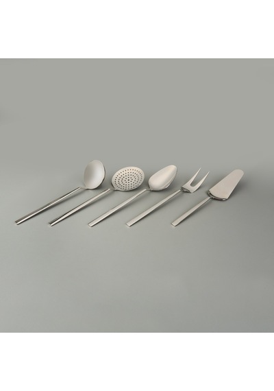 Hisarr Milano 5 Parça Çelik Servis Seti - Inox Çok Renkli