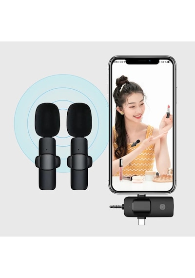 Daytona K9 Wireless 3IN1 (Kablosuz Mikrofon) Type-C - Lightning -