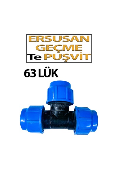 Geçme Te Puşvit 63 Lük Dayanıklı Plastik Gövde İle Sızdırmaz Bağlantı