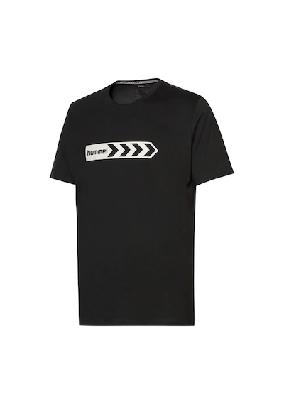 Hummel Armın Coton Basıc Logo T-shırt S/s Siyah Baskılı T-shırt
