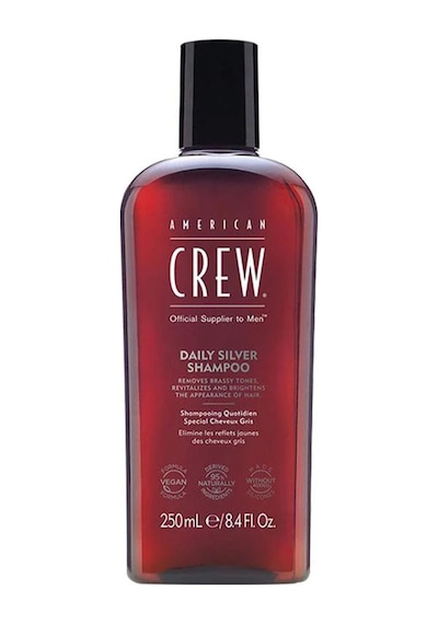 American Crew Daily Silver Erkeklere Özel Sarı & Gri Saç Renk Dengeleyici  Mor Şampuan 250 ML ﻿﻿