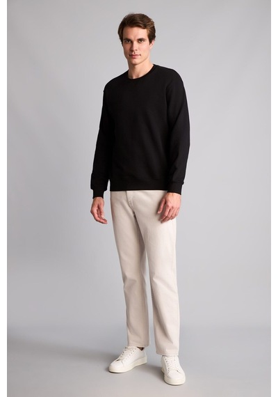 Defacto Pamuklu Regular Fit Basic Sweatshirt E8339ax26aubk81 Siyah-bk81