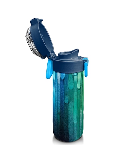 Coral High Kids Lacivert Renkli Çizgili Desenli Pipetli Ve Direkt İçim Çelik Termos 500 Ml 31890 Açık Mavi - Sarı Coral High Kids Lacivert Renkli Çizgili Desenli Pipetli Ve Direkt İçim Çelik Termos 500 Ml 31890 Açık Mavi - Sarı