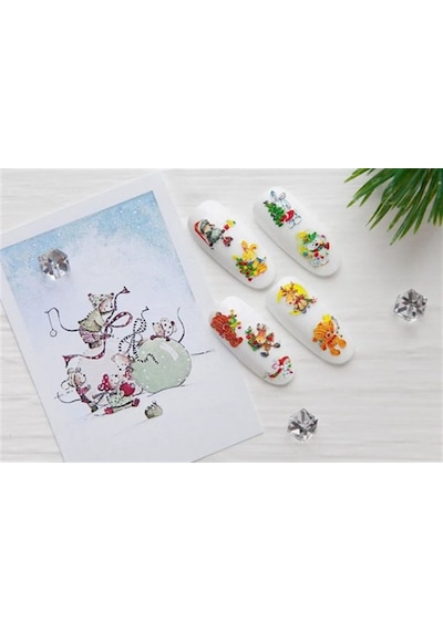 Stiker 3d Arti Deco - 48 Beyaz