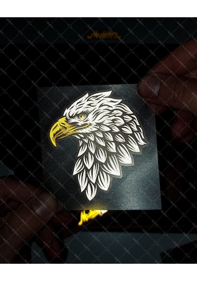 Rfhlm180 Reflektif Kartal Kafasi Etiketi