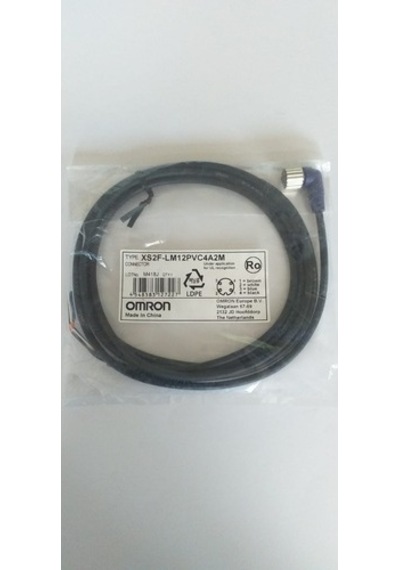Omron M12 Açılı 2M Sensör Kablosu Xs2F-Lm12Pvc4A2M