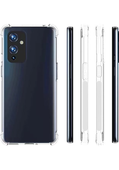 One Plus 9 Kılıf Nitro Anti Shock Silikon - Renksiz Renksiz Renksiz