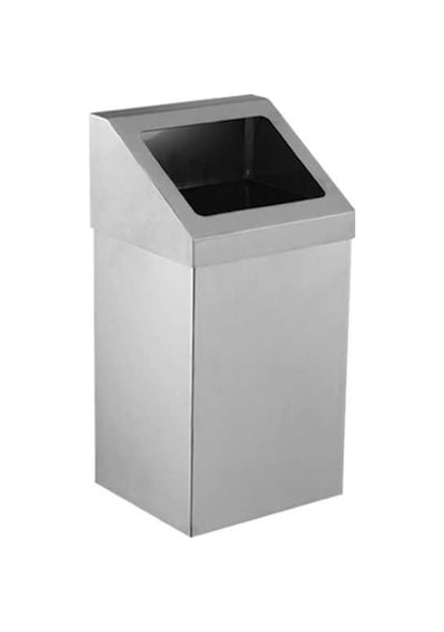 Palex 3834-336 Metal Açık Çatı Kapaklı Çöp Kovası 36 Litre