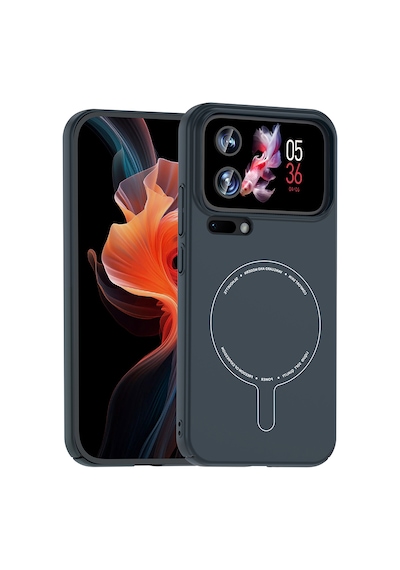 Xiaomi 17 Pro Max Kılıf Mat Görünümlü Soft Pürüzsüz Yüzey M-safe Şarj Özellikli Kamera Korumalı Kapak Lacivert