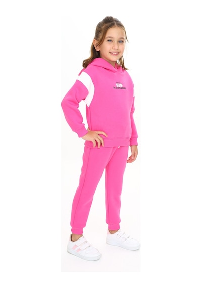 Toontoy Kids Toontoy Kız Çocuk 2'li Takım Baskılı Kolej Yaka Fermuarlı Cepli Sweatshirt & Beli Paçası Ribanalı Jogger Eşofman Altı - 3 İplik Şardonlu Orkide Toontoy Kids Toontoy Kız Çocuk 2'li Takım Baskılı Kolej Yaka Fermuarlı Cepli Sweatshirt & Beli Paçası Ribanalı Jogger Eşofman Altı - 3 İplik Şardonlu Orkide