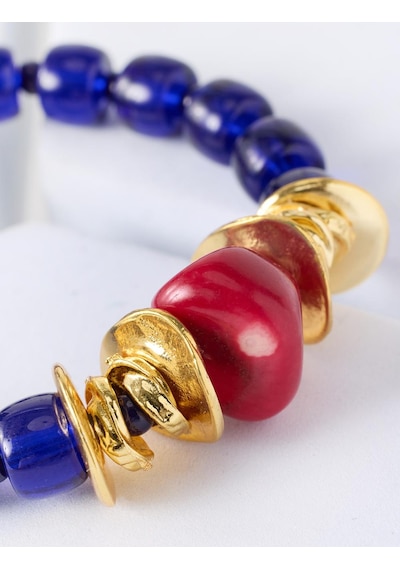 Jimmy Key Jimmy Key Lacivert Boncuk Detaylı Modern Bileklik 6sw348335494