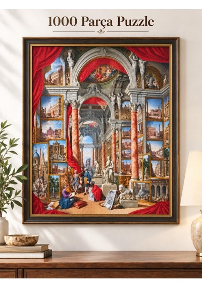 1000 Parça Modern Roma Puzzle 48 X 68 Cm Yüksek Baskı Kaliteli Eğlenceli Puzzle