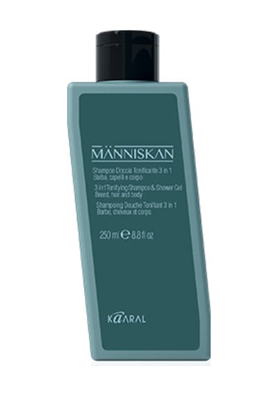 Kaaral Manniskan 3 İn 1 Saç Sakal ve Vücut Şampuanı 250 ML