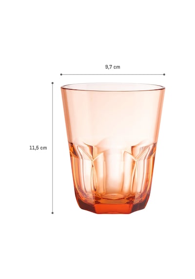 Madame Coco Domme 2'li Plastik Bardak - Turuncu - 445 Ml 8684427046227
