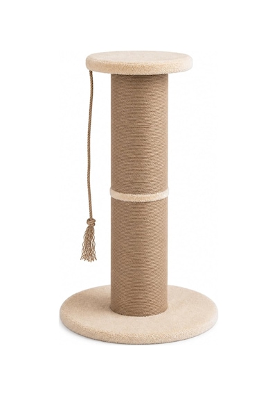 Tr Dev Büyük Boy Kedi Tırmalama Borusu, 20 Cm Çaplı 90 Cm Yüksek Gerginlik Azaltıcı Tırmalama Yüzeyli Üstten