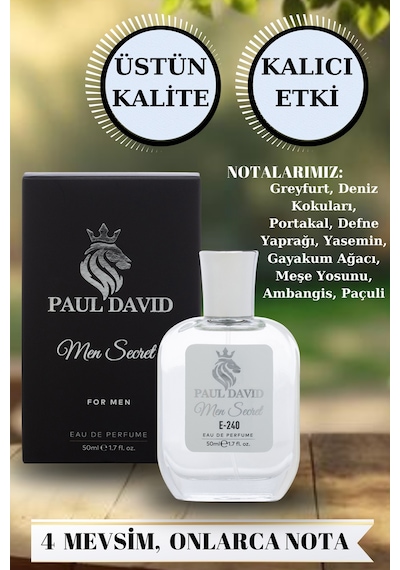 Paul David E-240 Erkek Parfüm EDP 50 ML