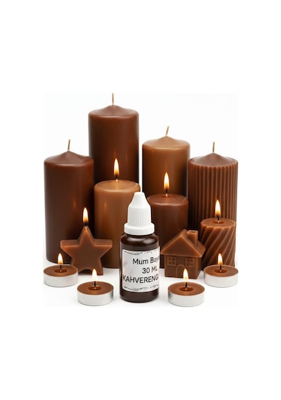 Sıvı Mum Boyası - Kahverengi - 30 Ml Kahverengi