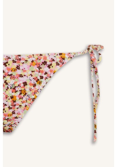 Defacto Regular Fit Çiçekli Bürümcük Bağcıklı Bikini Alt-fall İn Love E2577ax25smrd194 Kırmızı