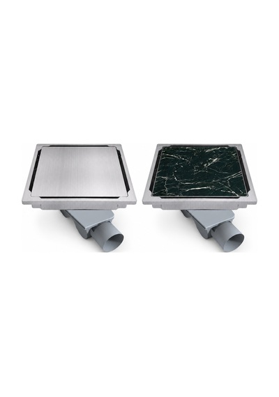 Purvex Home 15x15 Komple Paslanmaz Yer Süzgeci - Seramik Uyumlu