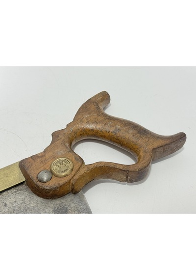 Antika İngiliz Ahşap Testere 37,5cm 001