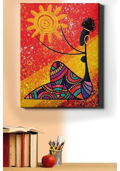 Webstyle Sayılarla Boyama Seti Kasnaklı Afrika Ve Güneş 40 X 50 Cm