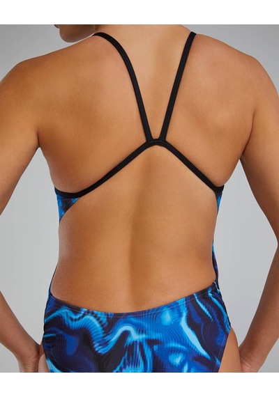 Tyr Durafast Elite Women's Cutoutfit Swimsuit - Waveform Mavi