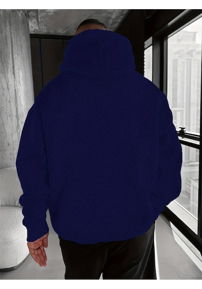 Uyguntarz Unisex Monaco Racing Club Baskılı Tasarım Oversize Sweatshirt Lacivert