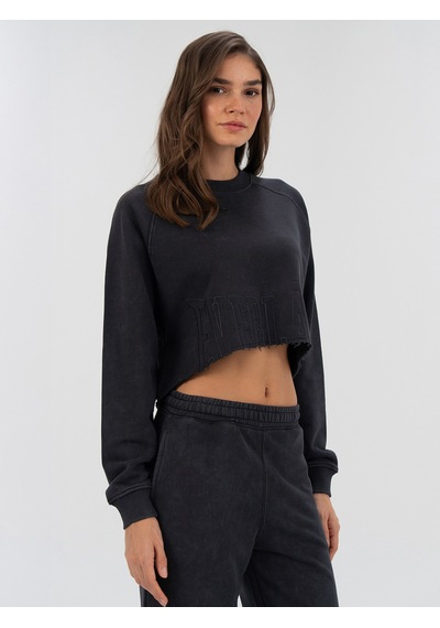 Everlast Cool Relax Wmn Antrasit Kadın Crop Sweatshirt Antrasit