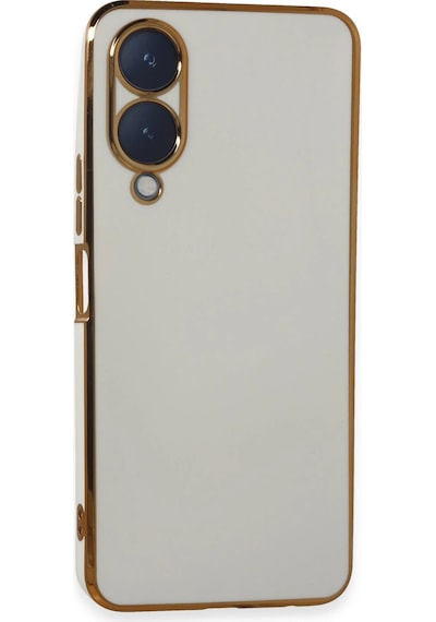 Cosmotex Newface Vivo Y17s Kılıf Volet Silikon - Beyaz