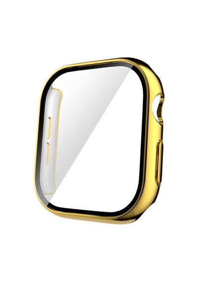 Apple Uyumlu Watch 10 42 MM Kasa Koruyucu Sert Pc Electroplatink Çerçeveli Ekran Gard 36 Rose Gold