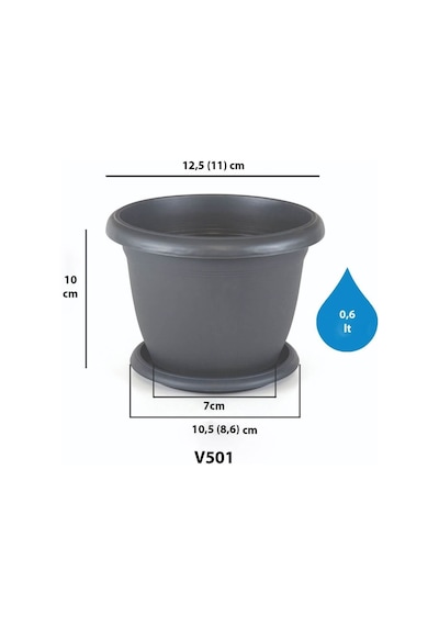 Serinova Villa Saksı Takım 0.6 Lt No 1 45448284