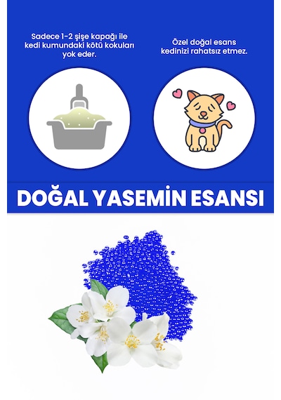 Electron Kedi Kumu ve Tuvaleti Koku Giderici Granül Yasemin Ferahlatıcı