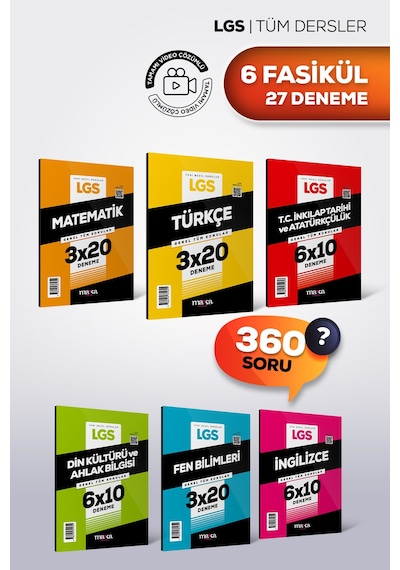 Lgs 2027 Tüm Dersler Genel Tüm Konular Deneme Sınavı Seti 6 Fasikül 27 Deneme