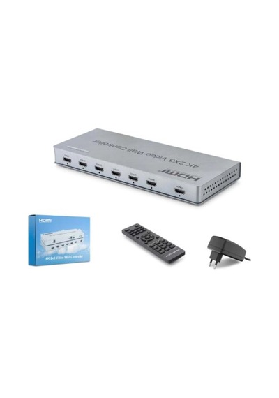 Hadron Hdx1435 Hdmı Video Wall Controller Kumandalı 4k 6 Ekran Gri Kdo