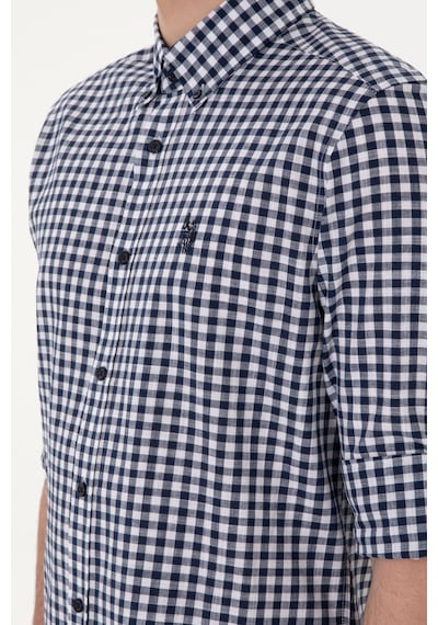 U.S. Polo Assn. Erkek Lacivert Uzun Kollu Gömlek 50306367-VR033