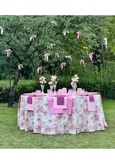 Fransız Pink Masa Örtüsü